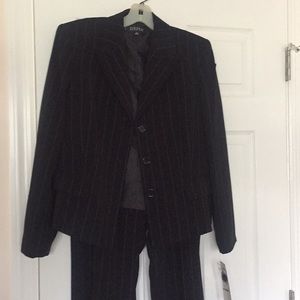 Pin strip pant suit - brand new